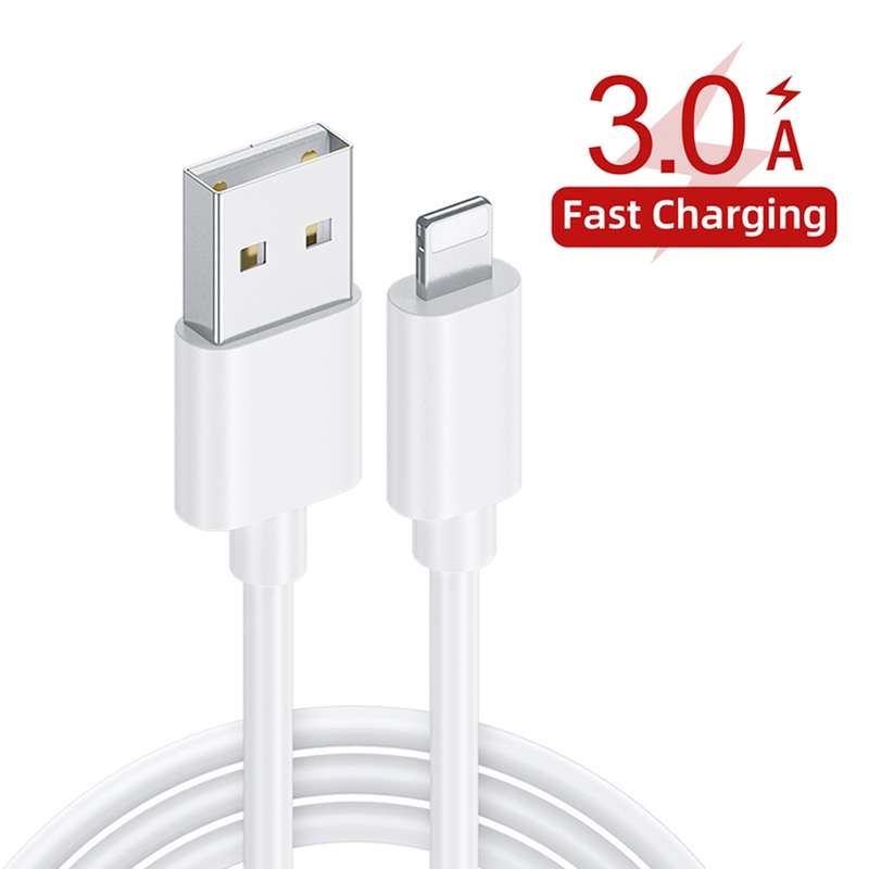 TE-P22 38W PD USB-C / Type-C + QC3. 0 USB Car Charger with 1m USB to 8 Pin Data Cable(White)
