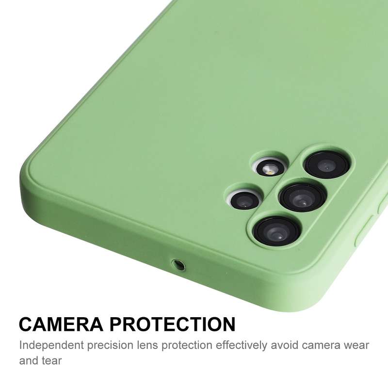 For Samsung Galaxy A32 5G ENKAY Liquid Silicone Soft Shockproof Phone Case(Dark Green)