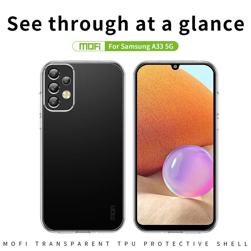 For Samsung Galaxy A33 5G MOFI Ming Series Ultra-thin TPU Phone Case(Transparent)