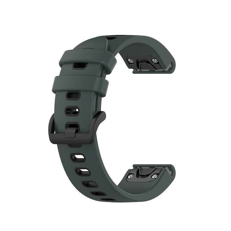 For Garmin Fenix 7X Solar 26mm Silicone Sports Two-Color Watch Band(Red+Black)