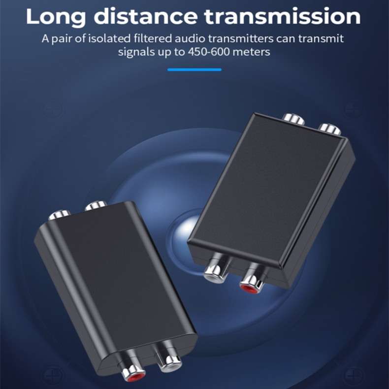 G1 RCA Audio Common Ground Isolator Anti-jamming Noise Reduction Filter Eliminates Bluetooth Receive
