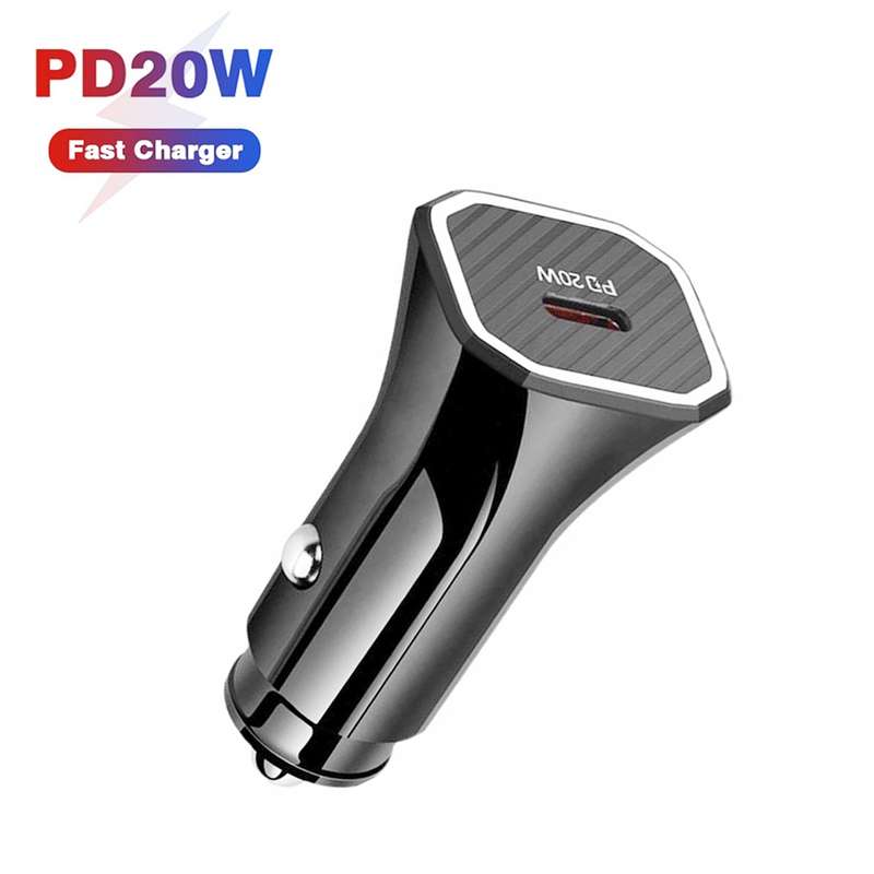 TE-P2 PD 20W Type-C Interface Car Charger(Black)