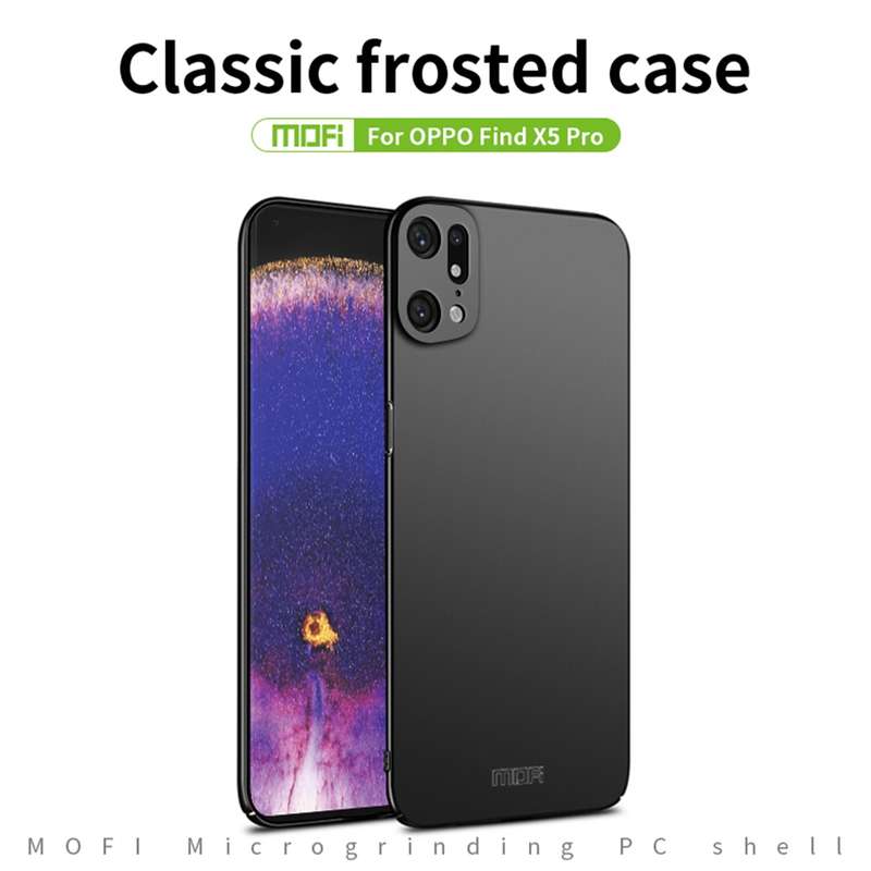 For OPPO Find X5 Pro MOFI Frosted PC Ultra-thin Hard Case(Gold)
