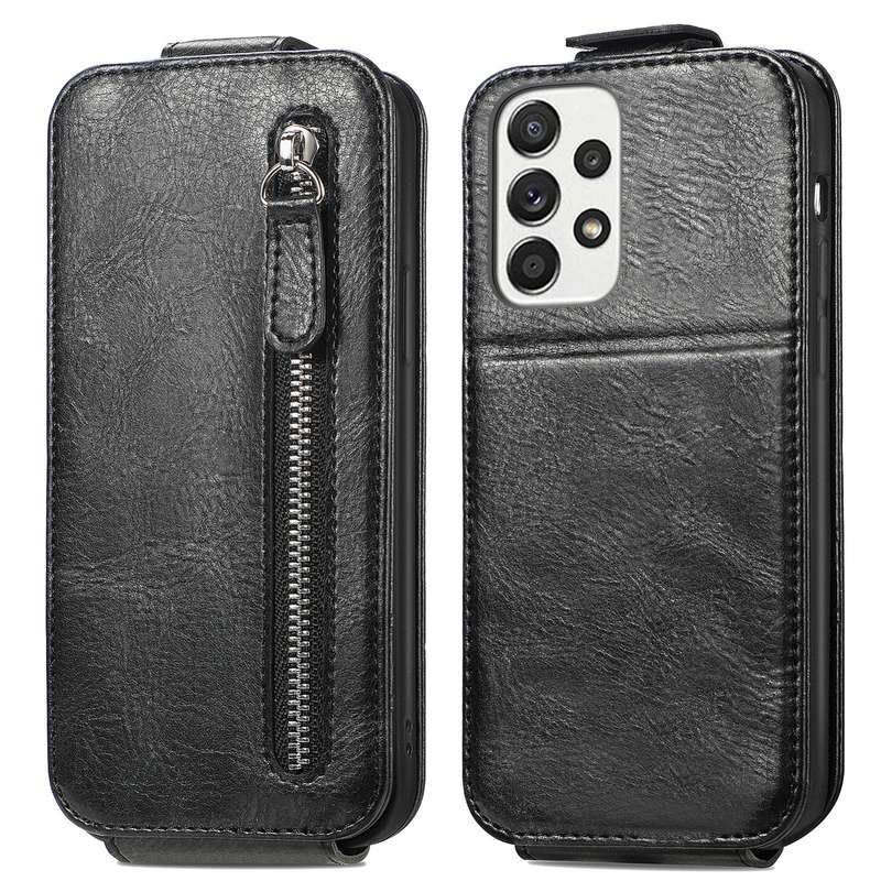 For Samsung Galaxy A33 5G Zipper Wallet Vertical Flip Leather Phone Case(Pink)