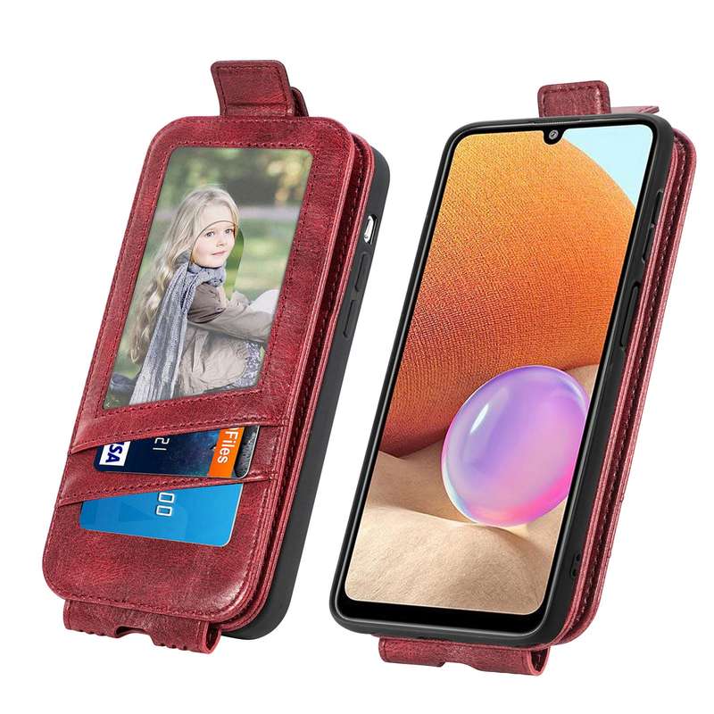 For Samsung Galaxy A32 4G Zipper Wallet Vertical Flip Leather Phone Case(Black)