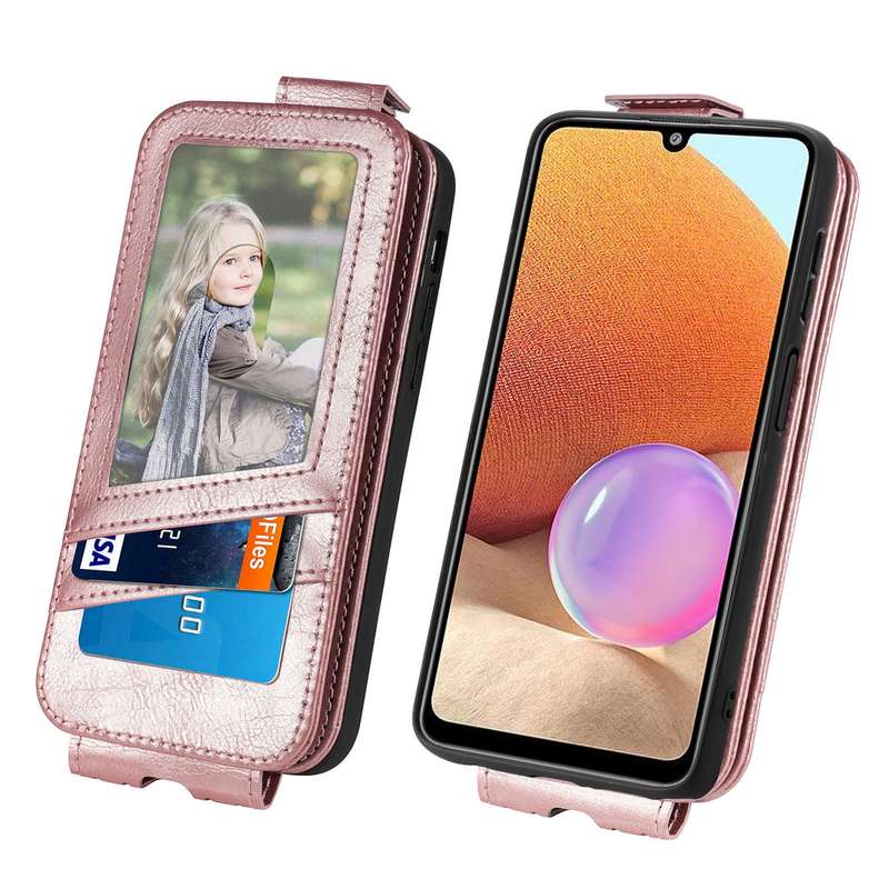For Samsung Galaxy A32 4G Zipper Wallet Vertical Flip Leather Phone Case(Black)