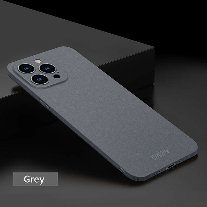For iPhone 14 Pro Max MOFI Fandun Series Frosted PC Ultra-thin Phone Case(Gray)