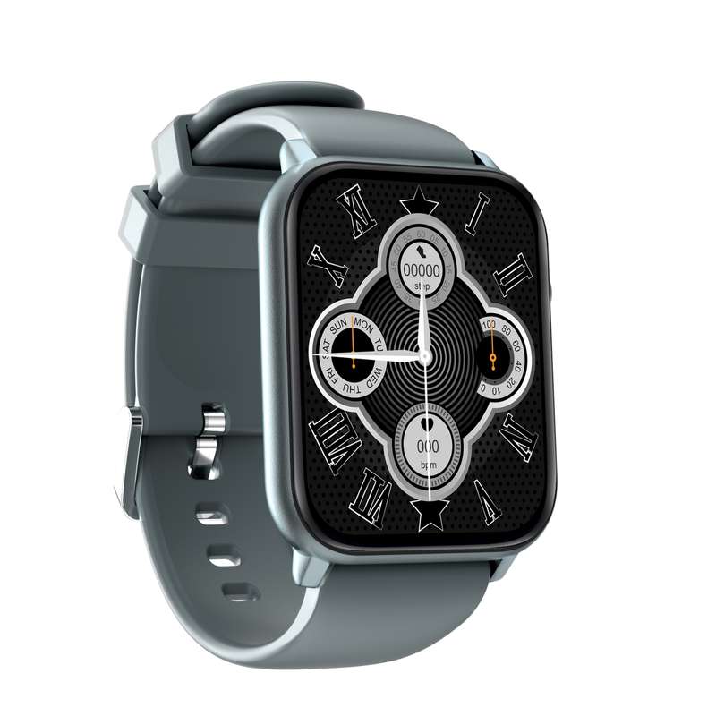Q28 1.8 inch Color Screen Smart Watch,Support Heart Rate Monitoring / Blood Pressure Monitoring(Blac