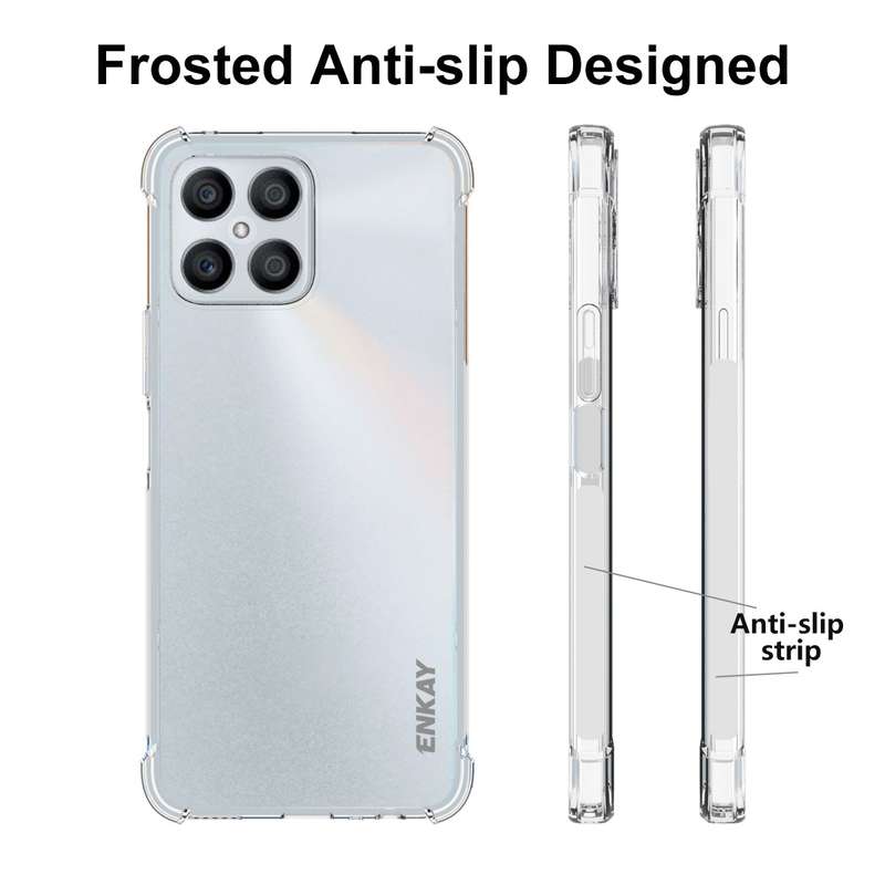 For Honor X8 ENKAY Transparent TPU Shockproof Phone Case