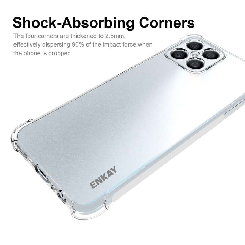 For Honor X8 ENKAY Transparent TPU Shockproof Phone Case