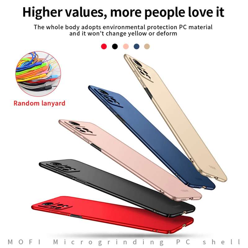 For Xiaomi Redmi Note 11E Pro MOFI Frosted PC Ultra-thin Hard Case(Gold)
