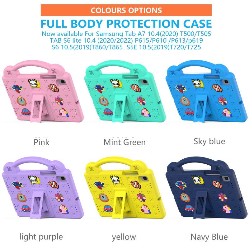 For Samsung Galaxy Tab S6 10.5 2019 T860/T865 Handle Kickstand Children EVA Shockproof Tablet Case(S