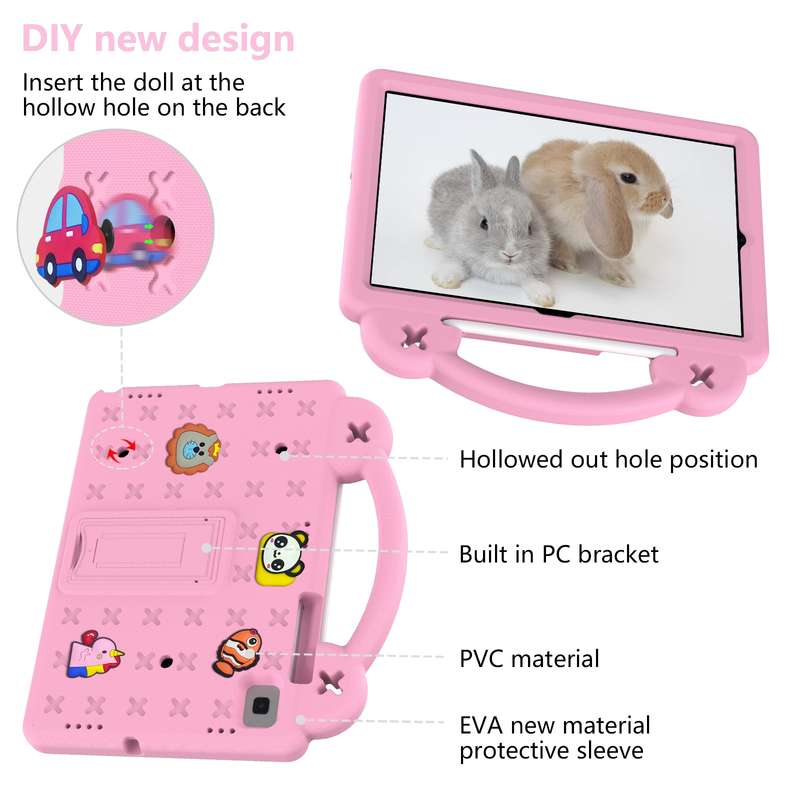 For Samsung Galaxy Tab S5e 10.5 2019 T720/T725 Handle Kickstand Children EVA Shockproof Tablet Case(
