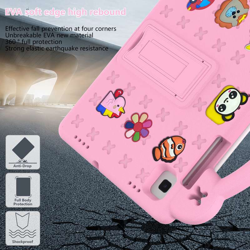For Samsung Galaxy Tab S5e 10.5 2019 T720/T725 Handle Kickstand Children EVA Shockproof Tablet Case(