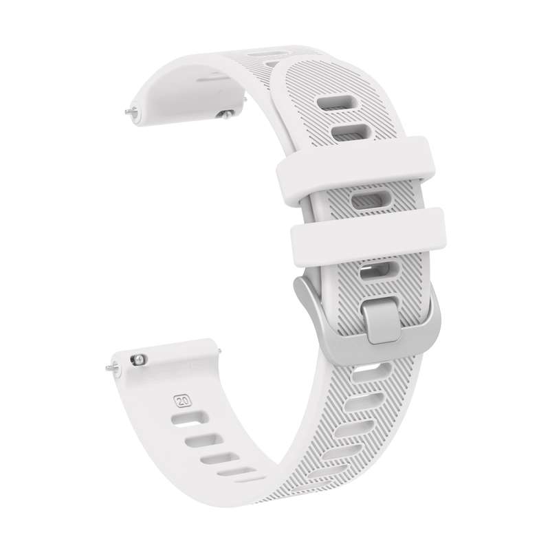 For Garmin Forerunner 55 20mm Silicone Twill Watch Band(Midnight Blue)