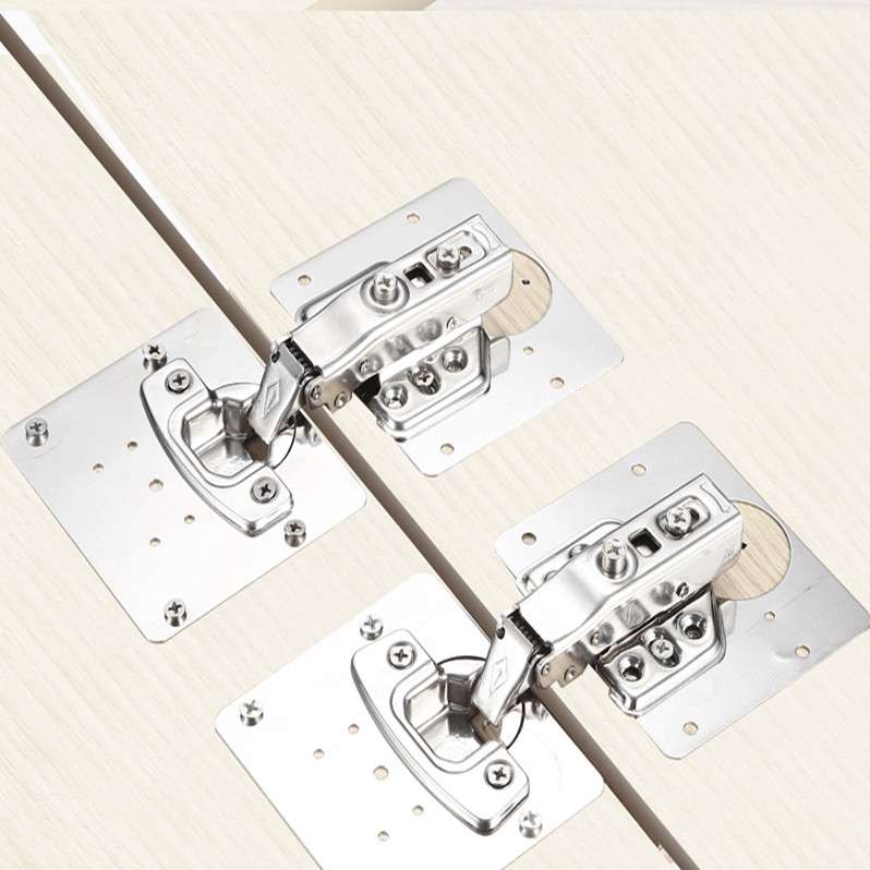 304 Stainless Steel Hinge Hydraulic Damping Mute Thickening Buffer Hinge (Set)