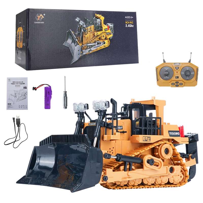 Mofun 1046 2.4G remote control nine channel engineering vehicle 1:24 multi-function crawler heavy bu