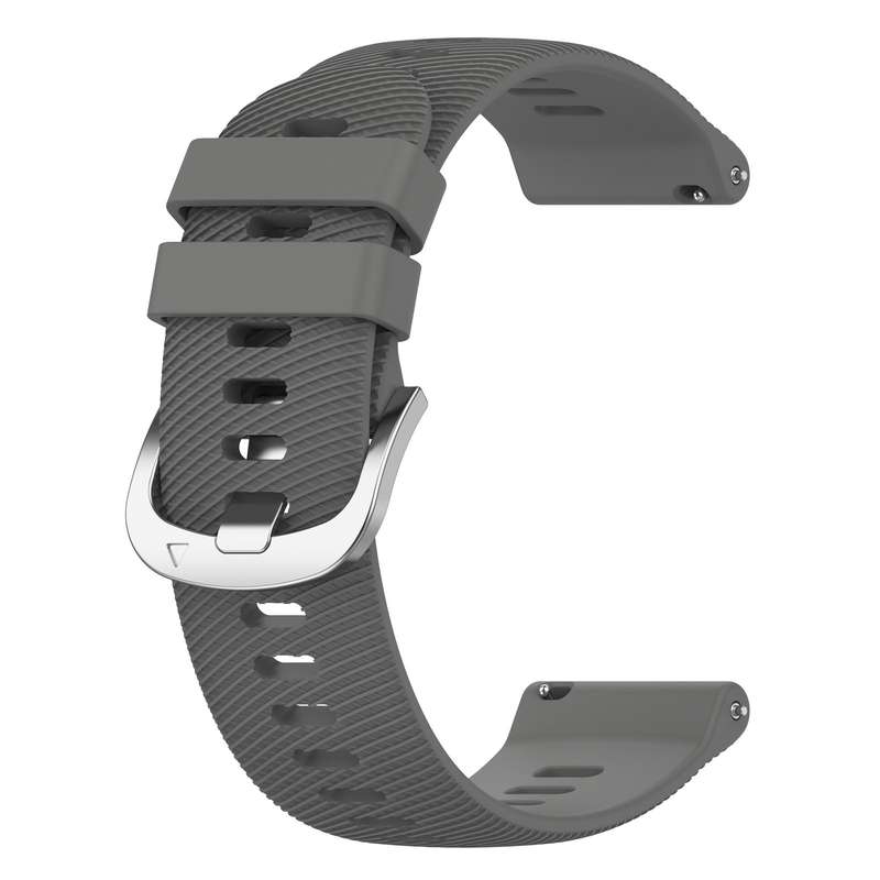 For Garmin Forerunner 55 20mm Solid Color Soft Silicone Watch Band(Midnight Blue)