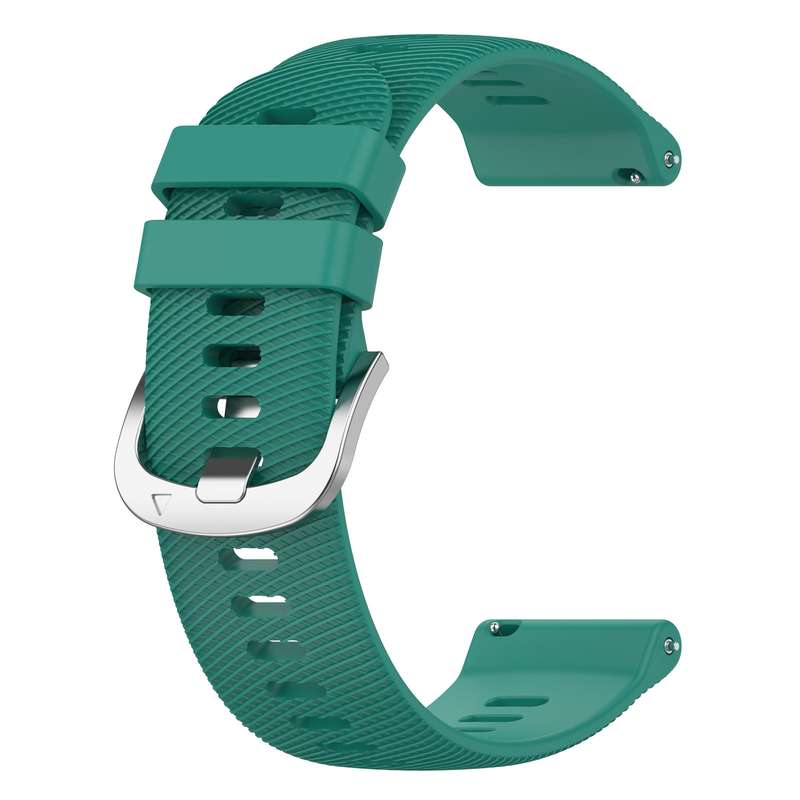 For Garmin Forerunner 55 20mm Solid Color Soft Silicone Watch Band(Midnight Blue)