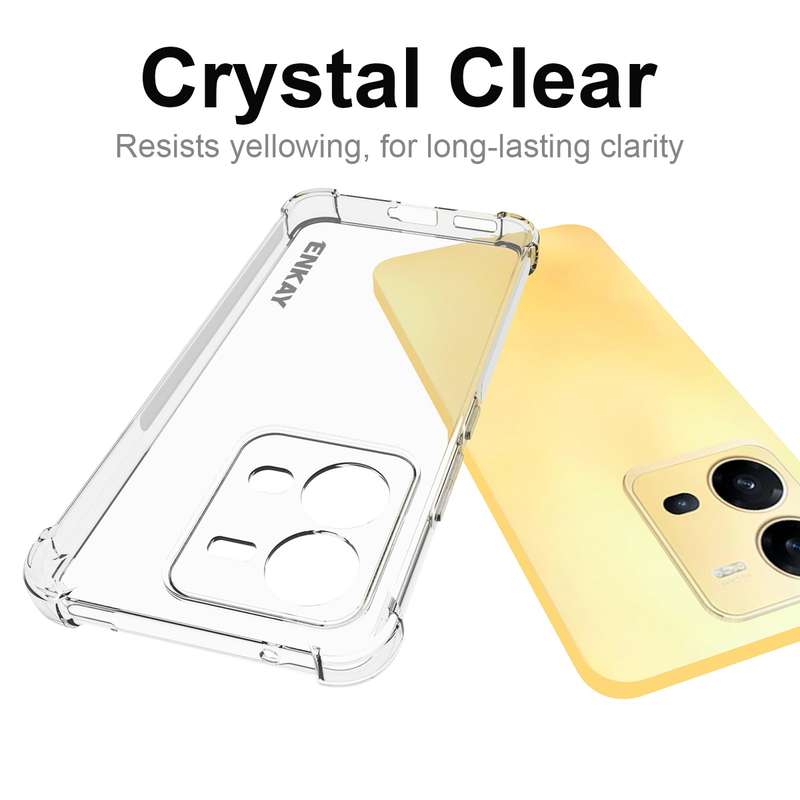 For vivo V25 5G Global ENKAY Clear TPU Shockproof Phone Case