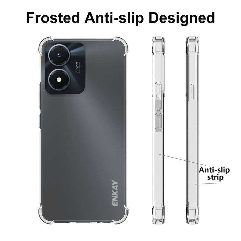 For vivo Y02s ENKAY Clear TPU Shockproof Phone Case
