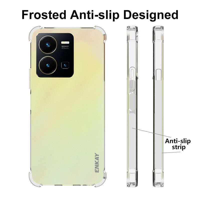 For vivo Y02s ENKAY Clear TPU Shockproof Phone Case