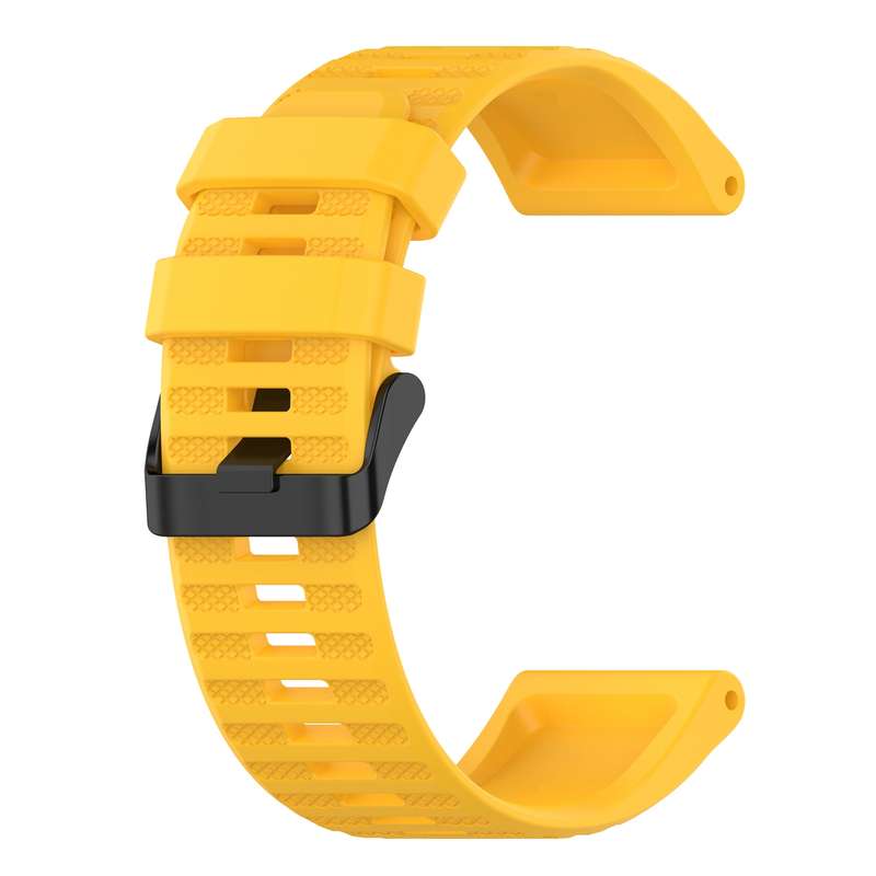 For Garmin Fenix 6 Sapphire GPS 22mm Horizontal Texture Silicone Watch Band with Removal Tool(White)