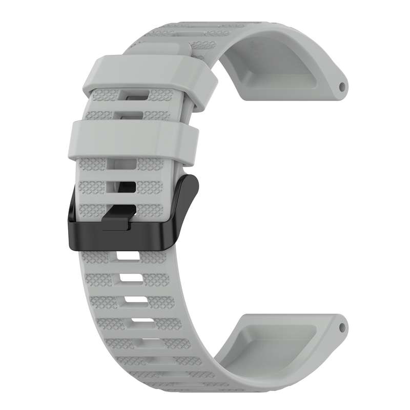 For Garmin Fenix 6 Sapphire GPS 22mm Horizontal Texture Silicone Watch Band with Removal Tool(White)