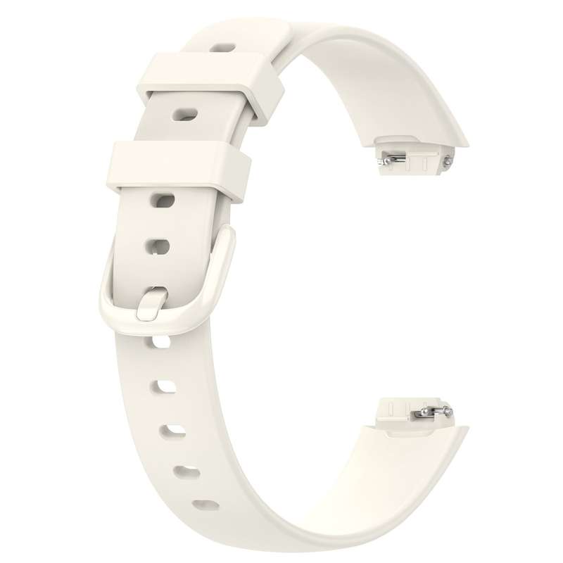 For Fitbit Inspire 3 Solid Color Silicone Watch Band, Size:L(Black)