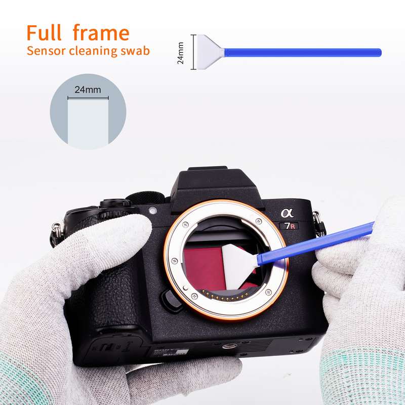 K&F CONCEPT SKU.1698 10pcs Cleaning Swabs Brush Kit Full-Frame Sensor Swabs For Nikon Canon Sony DSL
