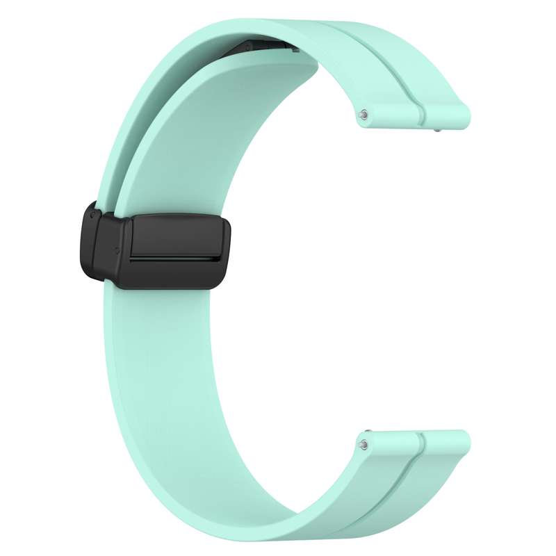 For Garmin Forerunner 55 20mm Solid Color Magnetic Clasp Silicone Watch Band(White)