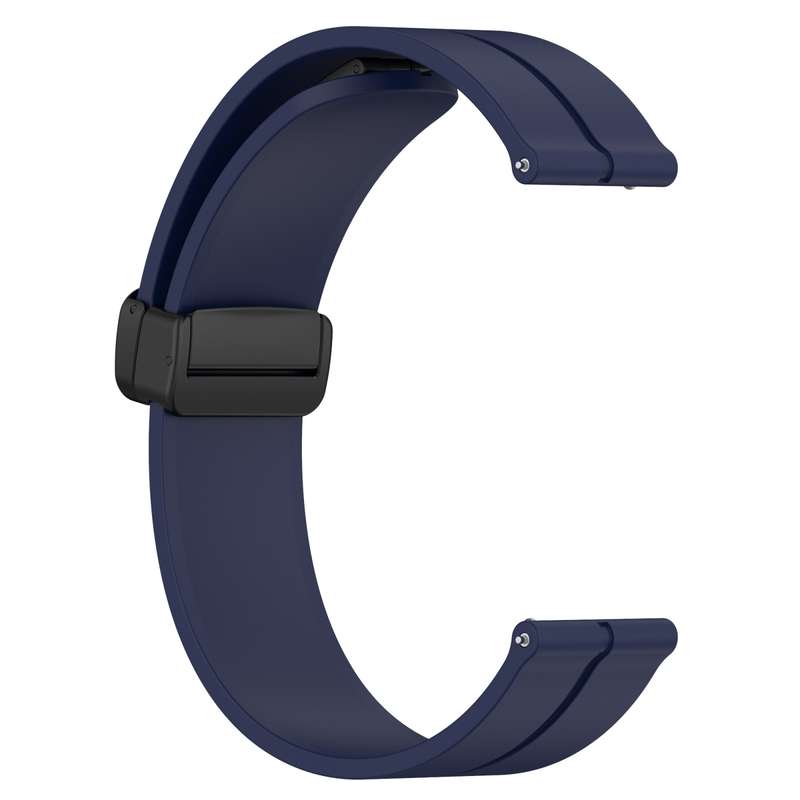 For Garmin Forerunner 55 20mm Solid Color Magnetic Clasp Silicone Watch Band(White)