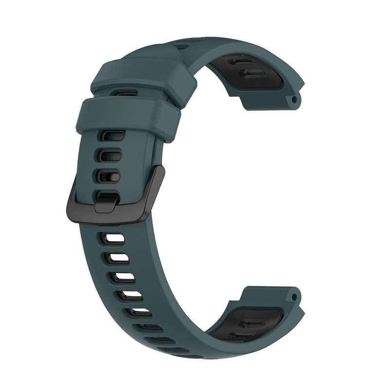 For Garmin Forerunner 735 / 735XT Two-Color Silicone Watch Band(Teal+Grey)