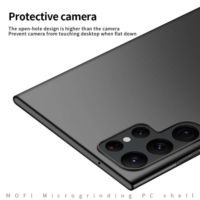 For Samsung Galaxy S23 Ultra 5G MOFI Micro Frosted PC Ultra-thin Hard Case(Black)