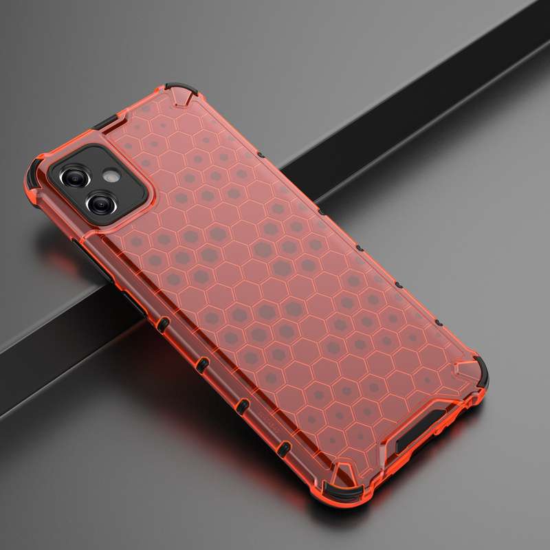 For Samsung Galaxy A04e 5G Honeycomb Shockproof Phone Case(Black)