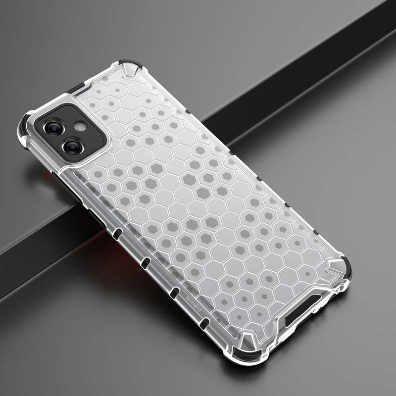 For Samsung Galaxy A04e 5G Honeycomb Shockproof Phone Case(Black)