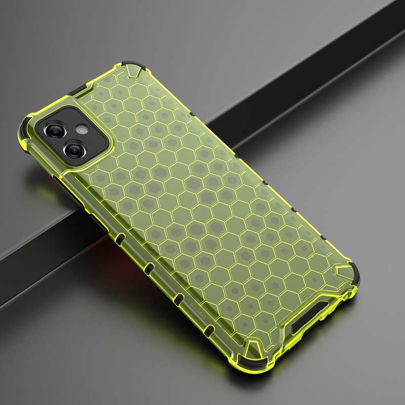 For Samsung Galaxy A04e 5G Honeycomb Shockproof Phone Case(Black)