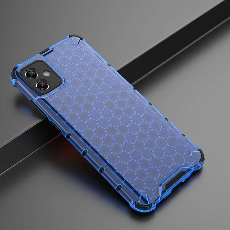 For Samsung Galaxy A04e 5G Honeycomb Shockproof Phone Case(Black)