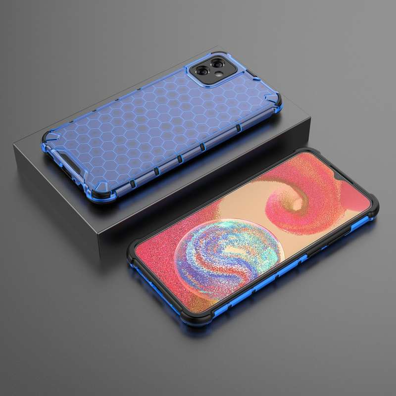 For Samsung Galaxy A04e 5G Honeycomb Shockproof Phone Case(Black)