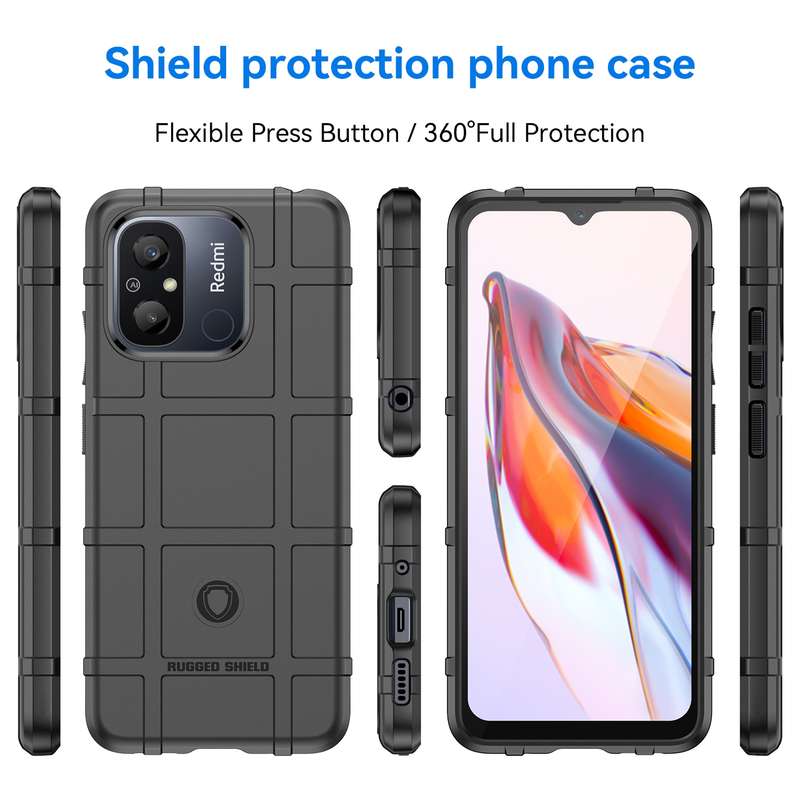 For Xiaomi Redmi 12C Full Coverage Shockproof TPU Case(Green)