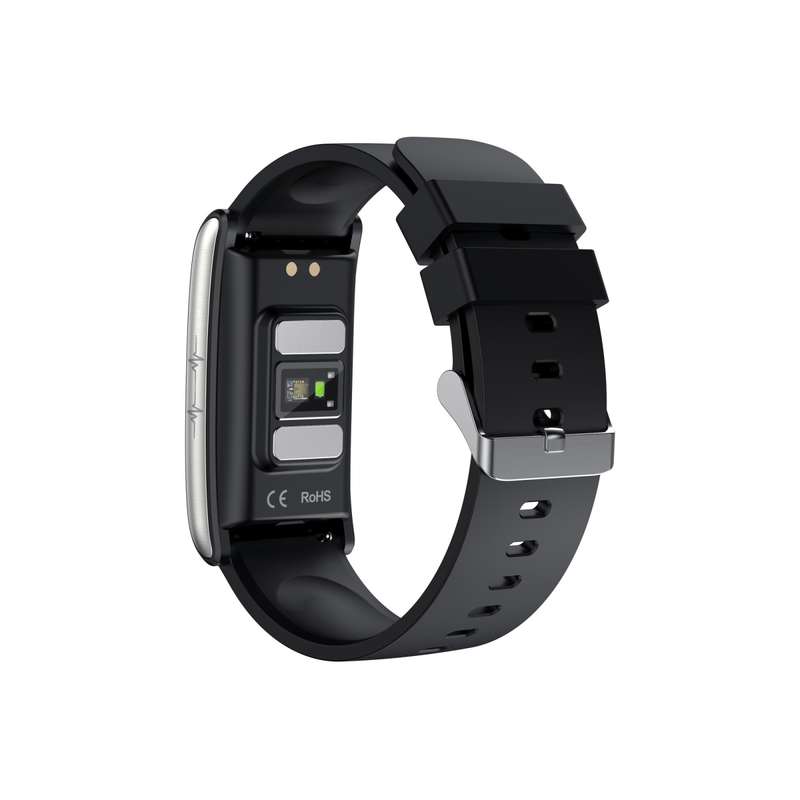 E600 1.47 inch Color Screen Smart Watch Silicone Strap Support Heart Rate Monitoring / Blood Pressur