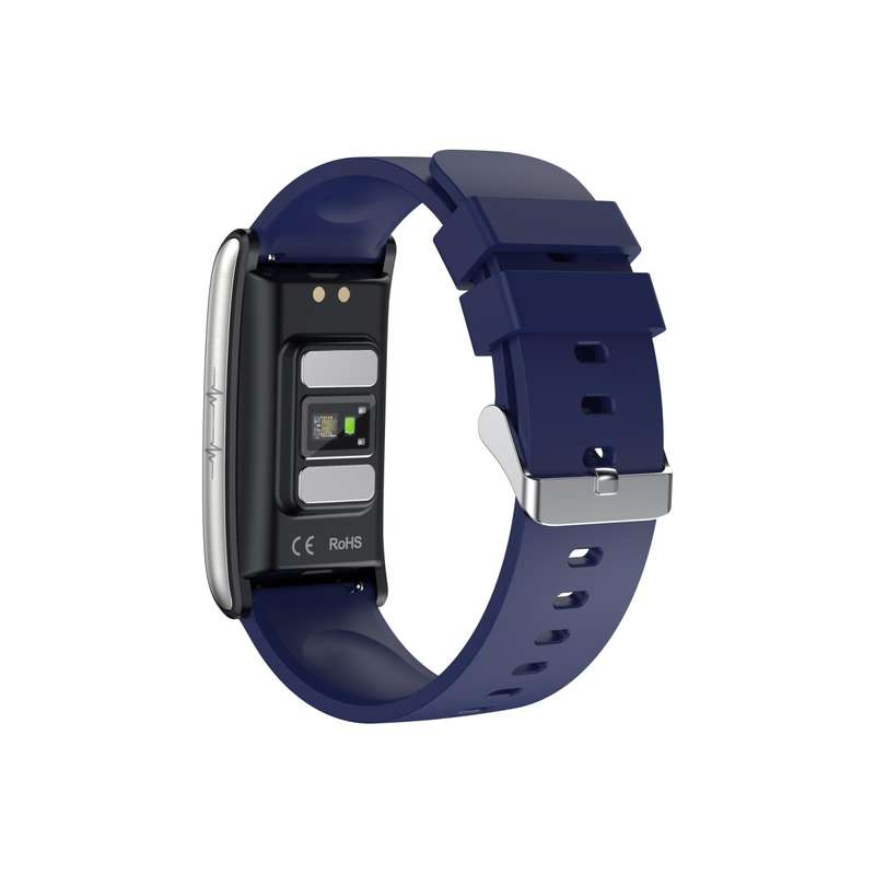 E600 1.47 inch Color Screen Smart Watch Silicone Strap Support Heart Rate Monitoring / Blood Pressur