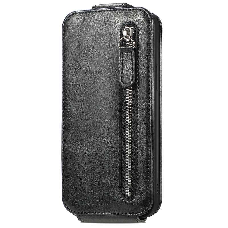 For Xiaomi 14 Pro Zipper Wallet Vertical Flip Leather Phone Case(Black)