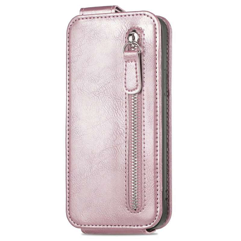 For Xiaomi 14 Zipper Wallet Vertical Flip Leather Phone Case(Pink)