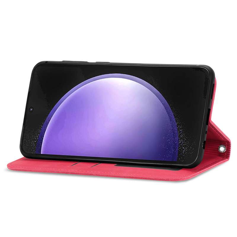 For Samsung Galaxy S23 FE 5G Retro Skin Feel Magnetic Leather Phone Case(Red)