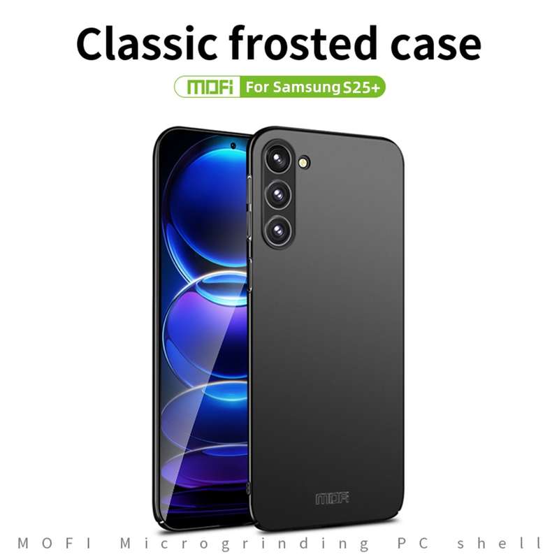 For Samsung Galaxy S25 5G MOFI Frosted PC Ultra-thin Hard Phone Case(Black)