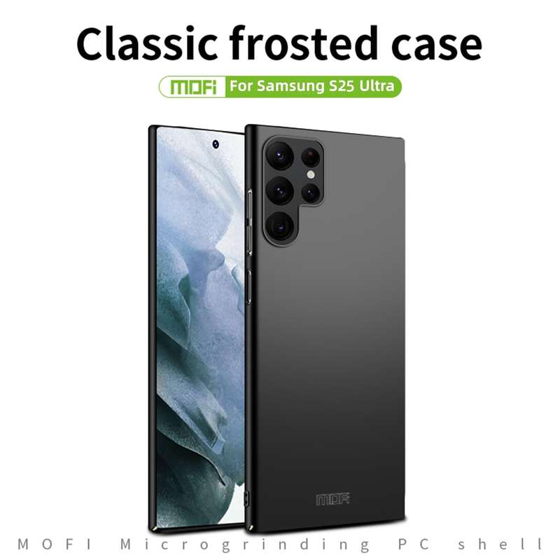 For Samsung Galaxy S25 Ultra 5G MOFI Frosted PC Ultra-thin Hard Phone Case(Black)