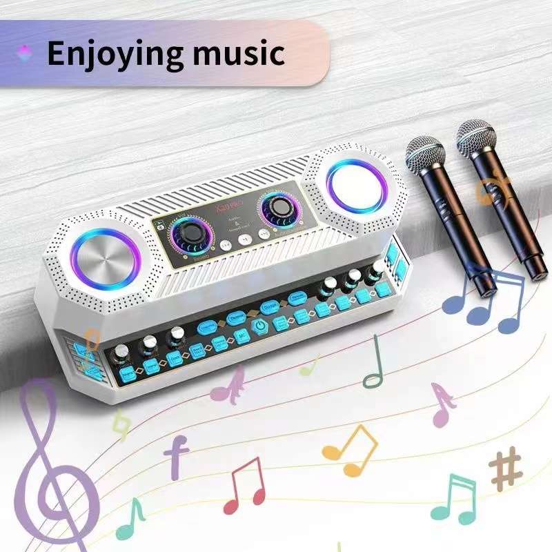S18 Family KTV Desktop Live Special Sound Card Audio All-In-One Phone Singing Karaoke Microphone Equ