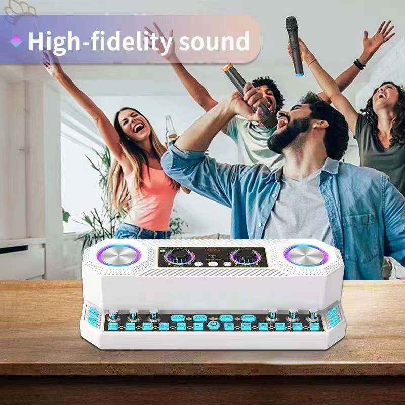 X20 Multifunction Singing Sound Card Audio Machine Square Dance Karaoke Wireless Bluetooth Speaker