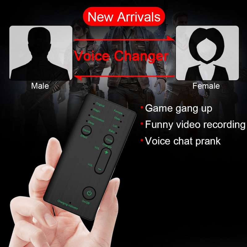 M1 Portable Mini Voice Changing Modulator with Adjustable Voice Functions & Phone Computer & Sound C